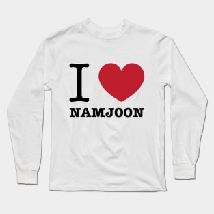 I love BTS Namjoon typography Morcaworks Long Sleeve T-Shirt